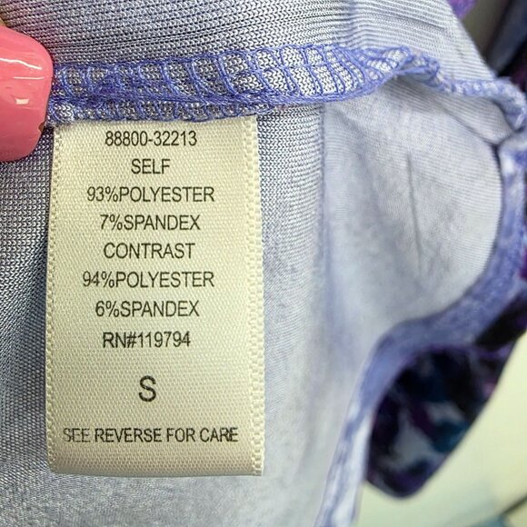 Live And Let Live Velvet Top Womens Size Small Purple V-Neck Fairy Whimsical - Picture 10 of 14